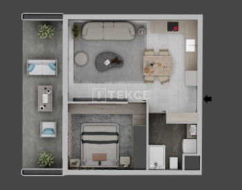 Tatlısu'da Denize Kolay Erişimi Olan Sitede Satılık Daireler 29