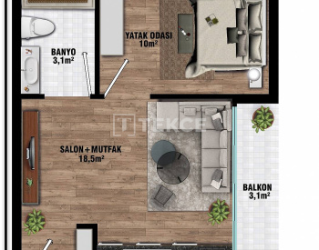 Appartementen Met Slimme Thuis Systemen In Complex In Aksu Antalya 28