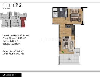 1-zimmer-wohnungen Mit Großen Balkonen In Mezitli Mersin 20