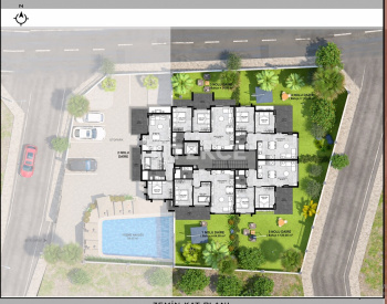 Lägenheter Med Stadsutsikt Till Salu I Alanya Antalya Med Pool 13
