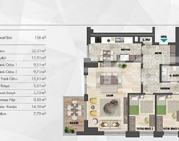 İstanbul Kartal'da Kapsamlı Proje Ulaşım Ağlarına Yakın Daireler 17