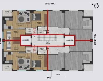 Appartements Flambant Neufs À Muratpaşa, À 1,6 Km Du Centre Commercial 32