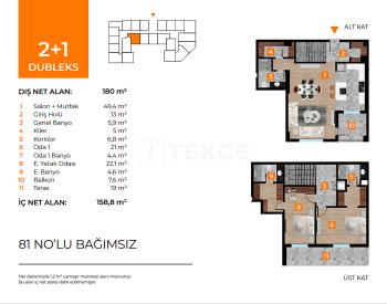 Nilüfer Özlüce Bulvarı'nda Kapalı Otoparklı Daireler 30