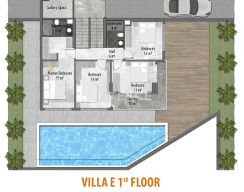 Villas Independientes Con Vistas Al Mar Y Al Castillo En Bektaş Alanya 29