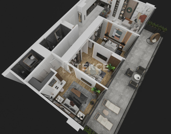 Kıbrıs İskele'de Plaja Yakın Otel Konseptli Sitede Daireler 38