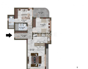 Ready to Move Seaview Apartments in Alanya Kargıcak 28
