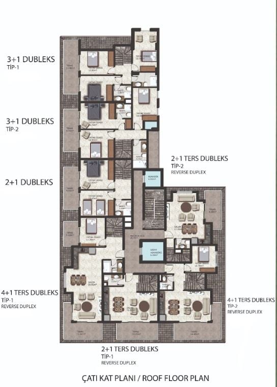 Apartamento 3 habitaciones 76 m² Mahmutlar, Turquía