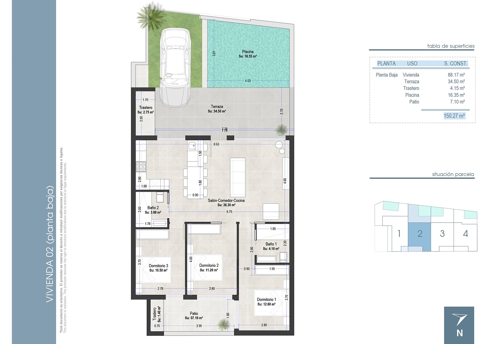 Ático 4 habitaciones 87 m² San Pedro del Pinatar, España