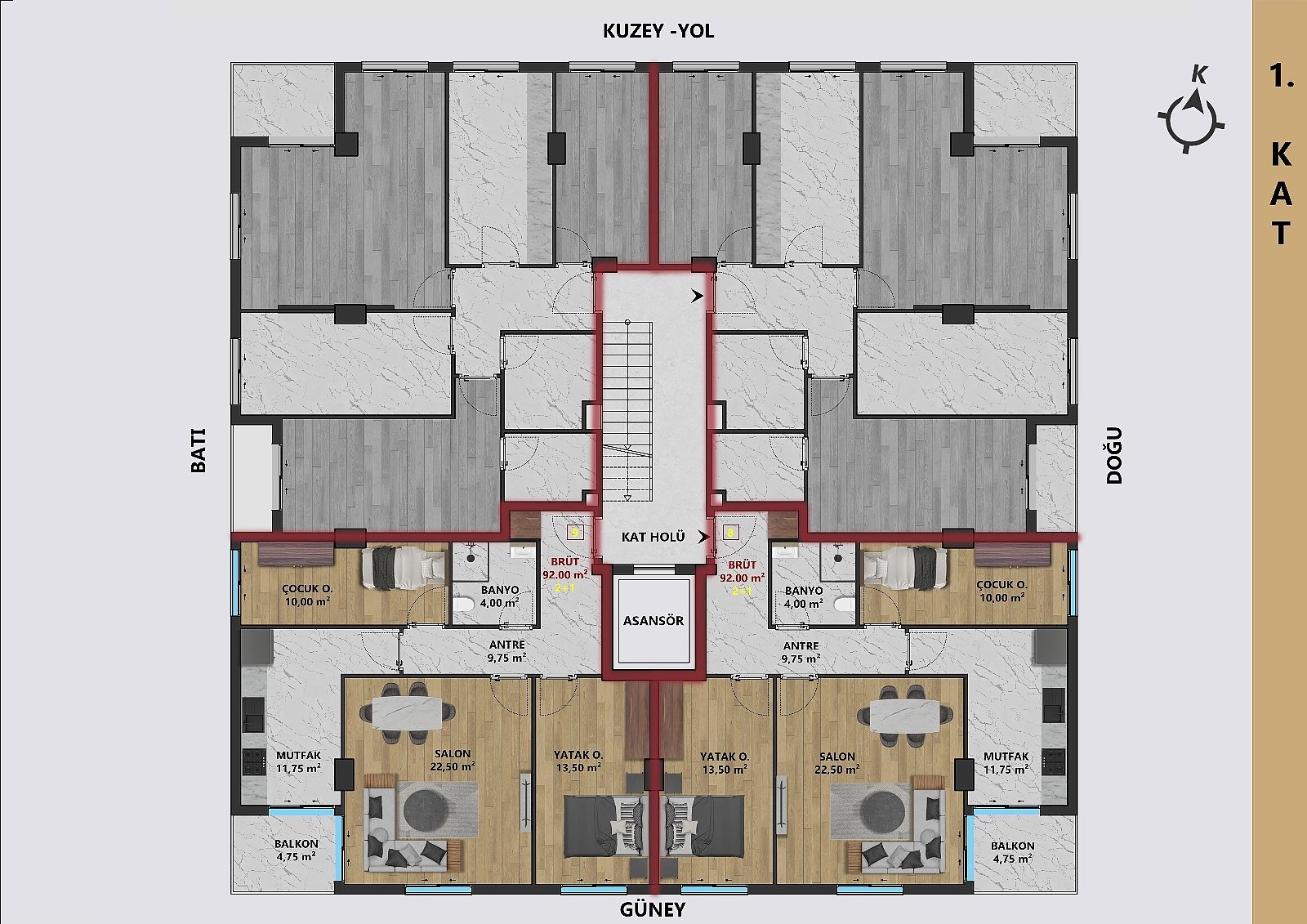 Apartamento 2 habitaciones 45 m² Muratpasa, Turquía