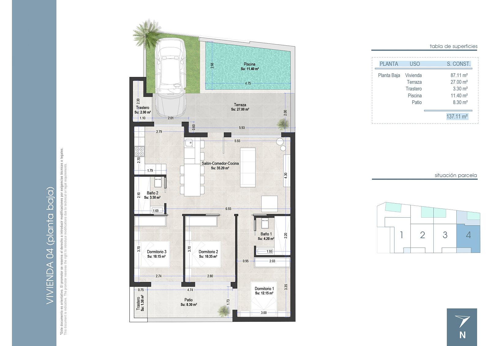 Ático 4 habitaciones 87 m² San Pedro del Pinatar, España