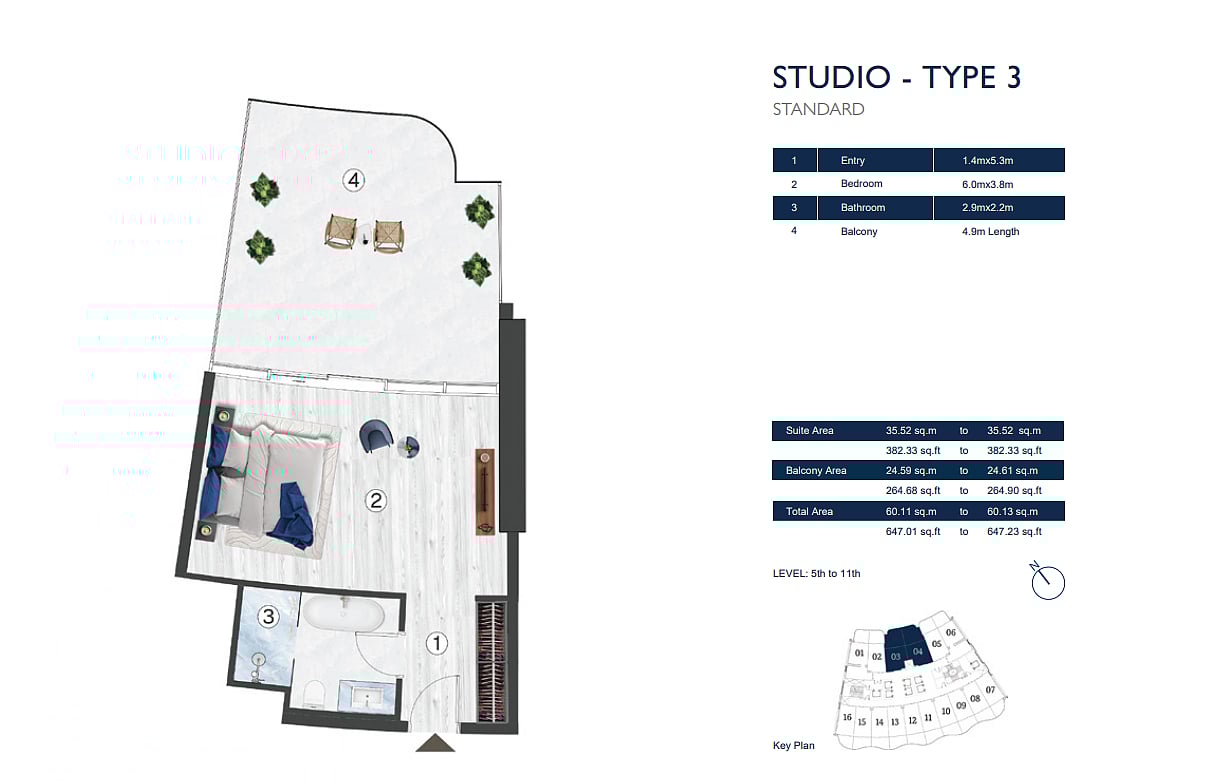 Квартира 2 комнаты 129 м² Рас-эль-Хайма, ОАЭ