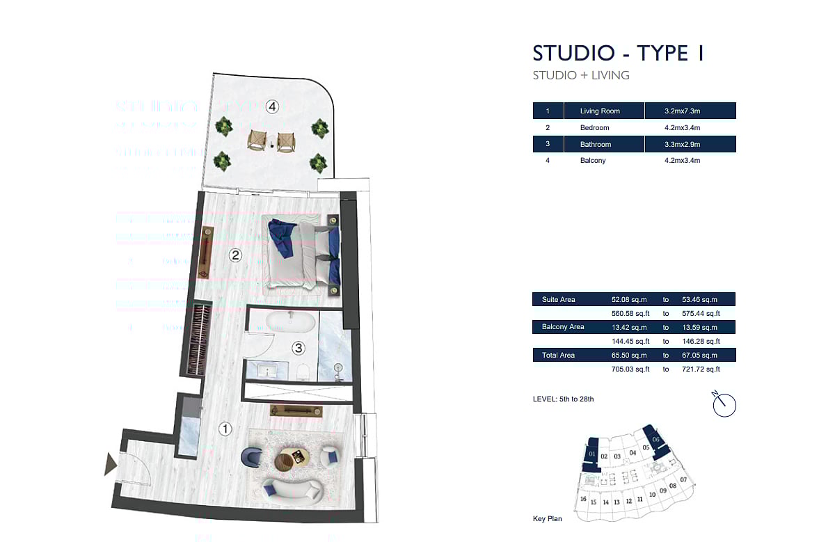 Квартира 2 комнаты 129 м² Рас-эль-Хайма, ОАЭ