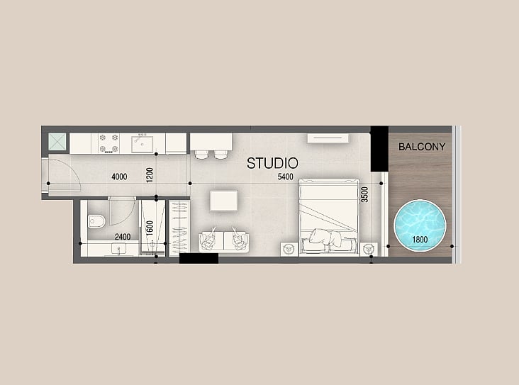 Wohnung 3 zimmer 131 m² Dubai, Vereinigte Arabische Emirate