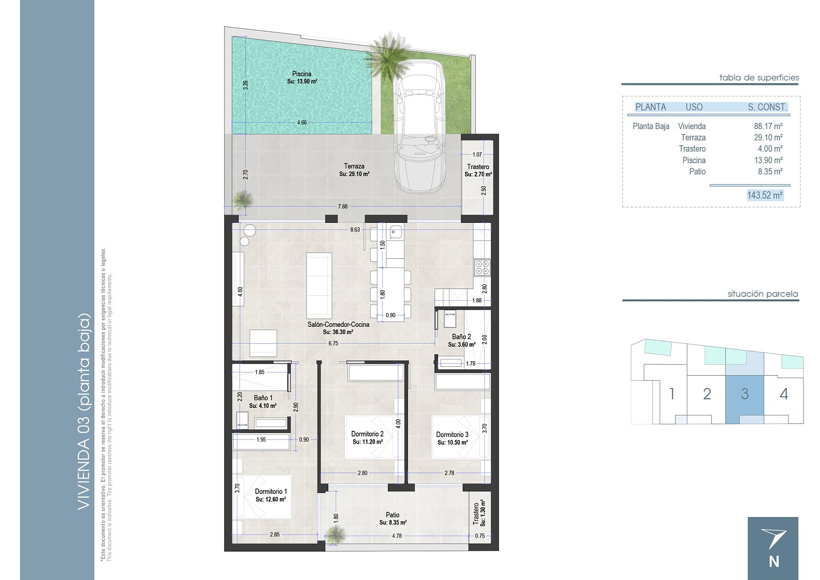 Ático 4 habitaciones 87 m² San Pedro del Pinatar, España