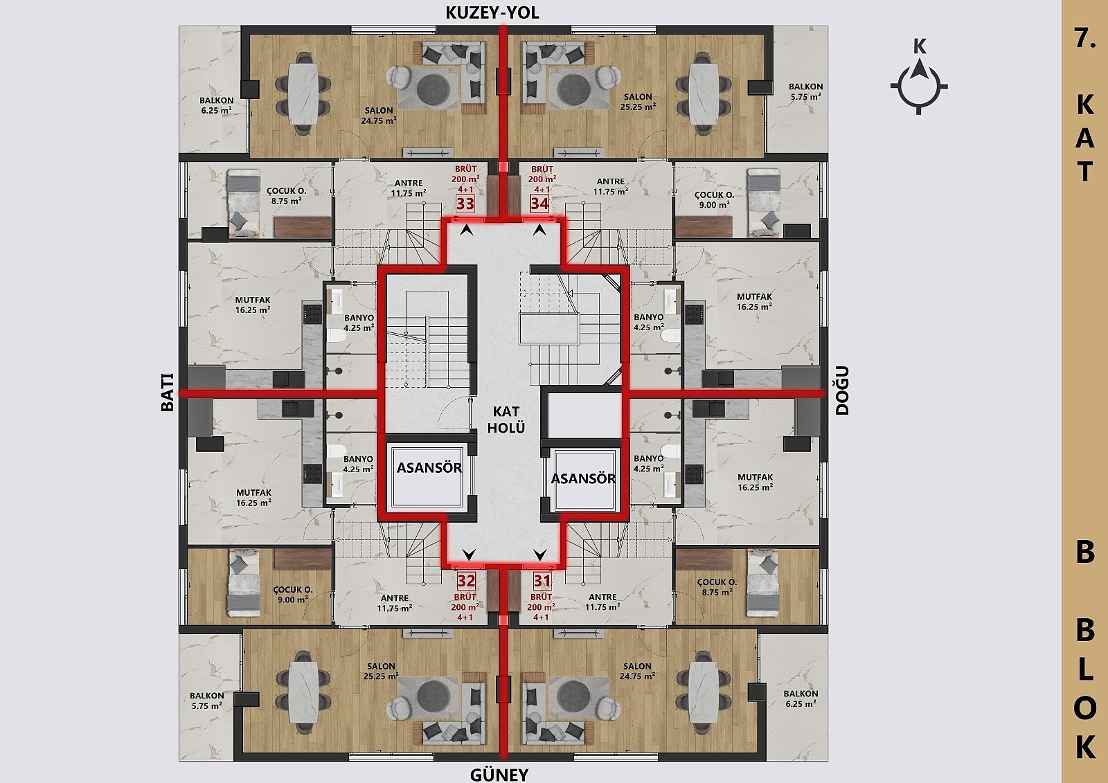 2 bedroom apartment 70 m² Mediterranean Region, Turkey