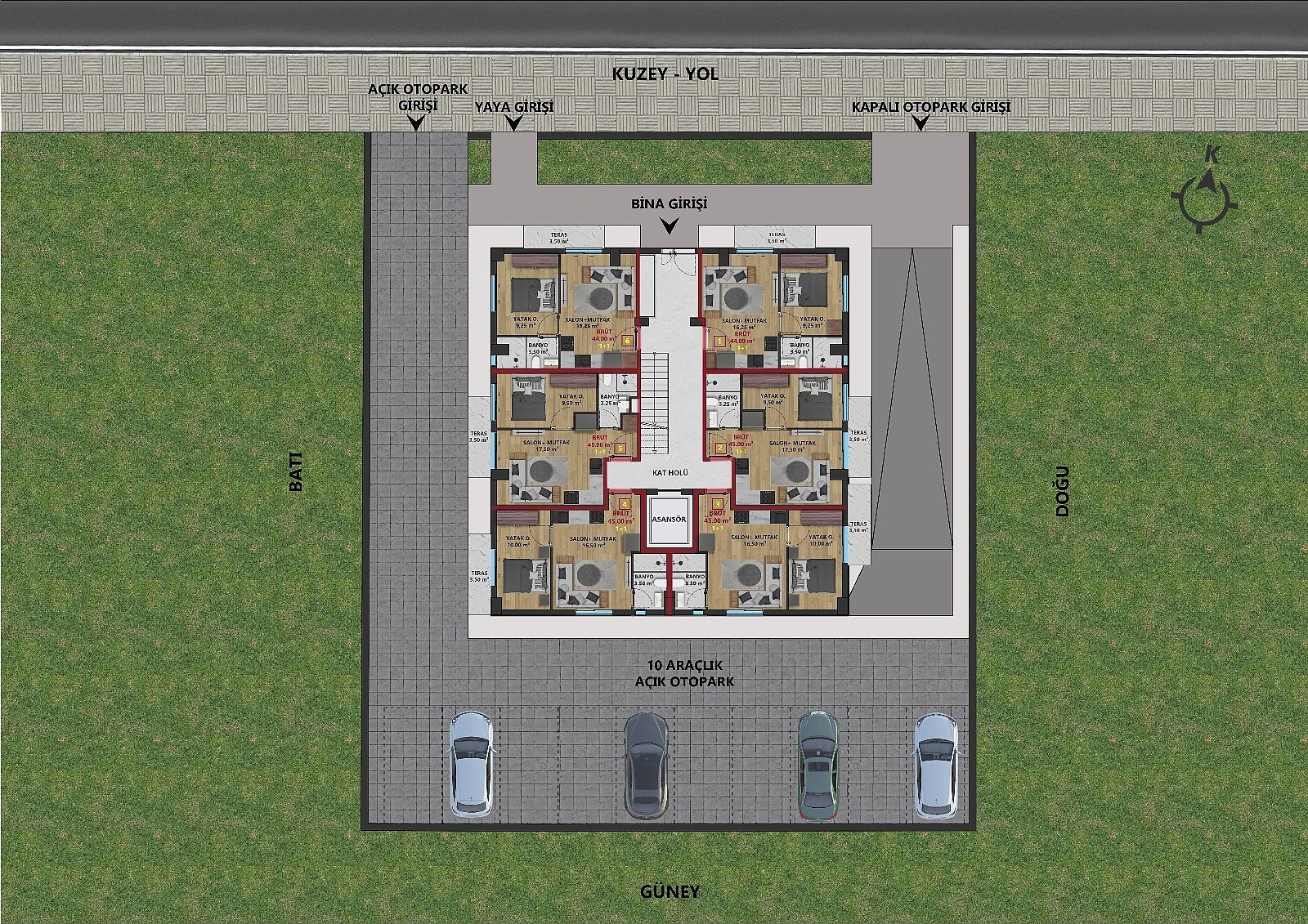 Квартира 2 комнаты 45 м² Муратпаша, Турция