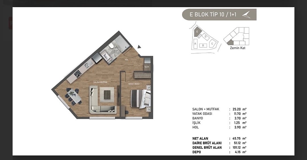 Квартира 3 комнаты 92 м² Бейкоз, Турция