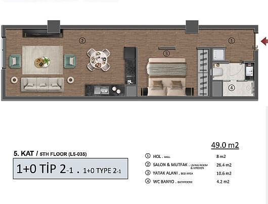 Apartamento 5 habitaciones 225 m² Marmara Region, Turquía