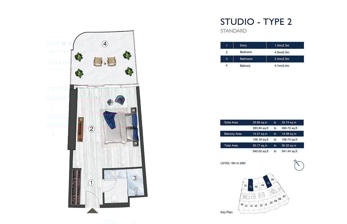 Квартира 2 комнаты 129 м² Рас-эль-Хайма, ОАЭ