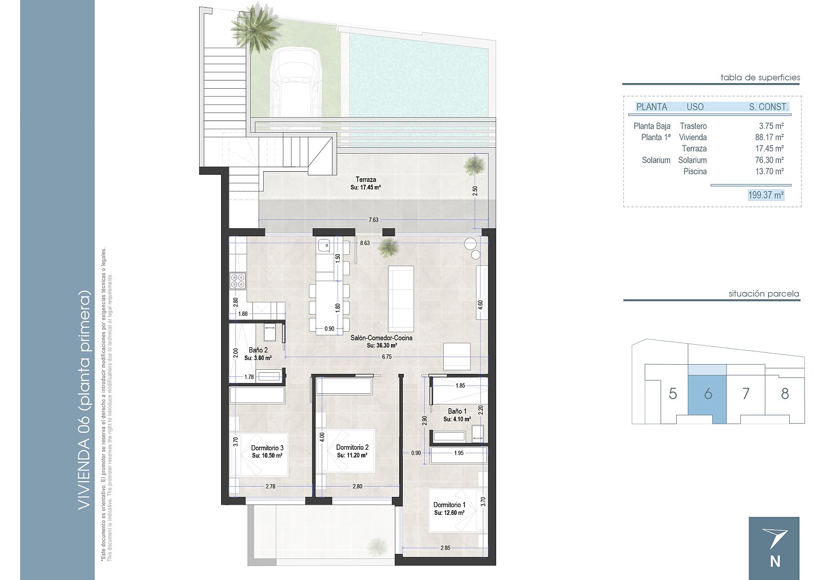 Ático 4 habitaciones 87 m² San Pedro del Pinatar, España