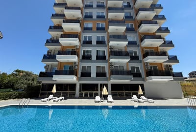 Furnished Apartment for Rent with a Shared Pool in Alanya 1