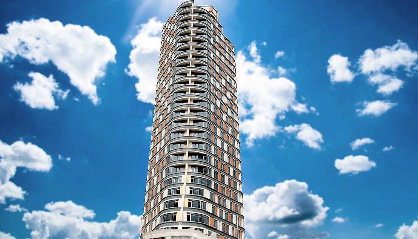 Voloder Almina 1-Schlafzimmer-Wohnung zur Miete im Almina Tower mit Pool in Istanbul