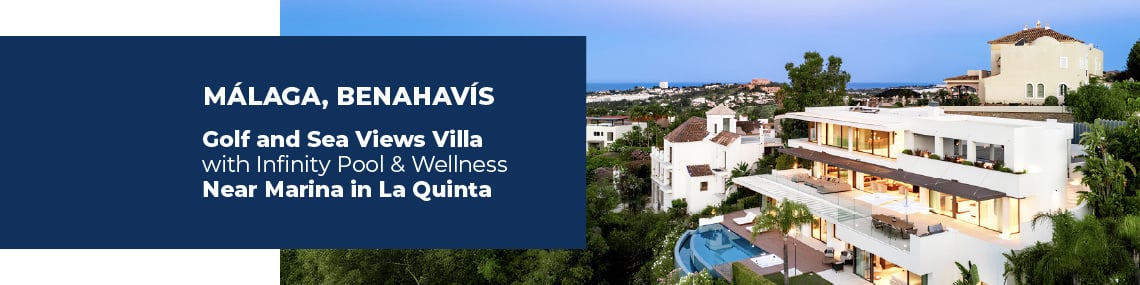 Villa with Golf and Mediterranean Views Near Marina in Benahavis