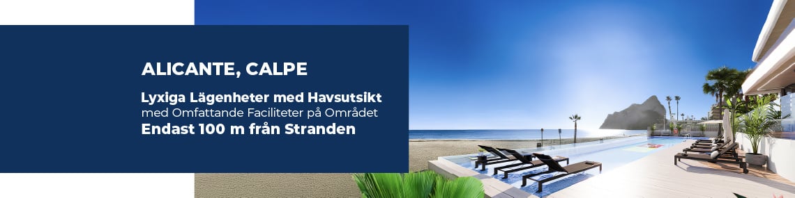 Havsutsikt Lägenheter Vid La Fossa Beach I Calpe Alicante