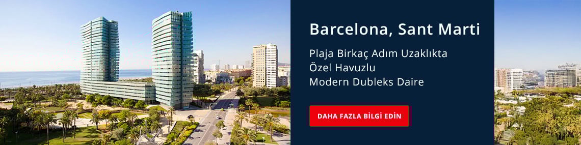 Barselona’da Site İçerisinde Denize Yakın Çatı Katı Daire