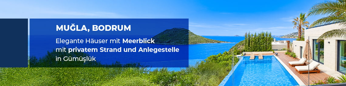 Häuser Am Meer Mit Exklusiver Ausstattung In Bodrum Gümüşlük