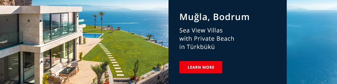 Sea View Houses with Private Beach in Bodrum Mugla
