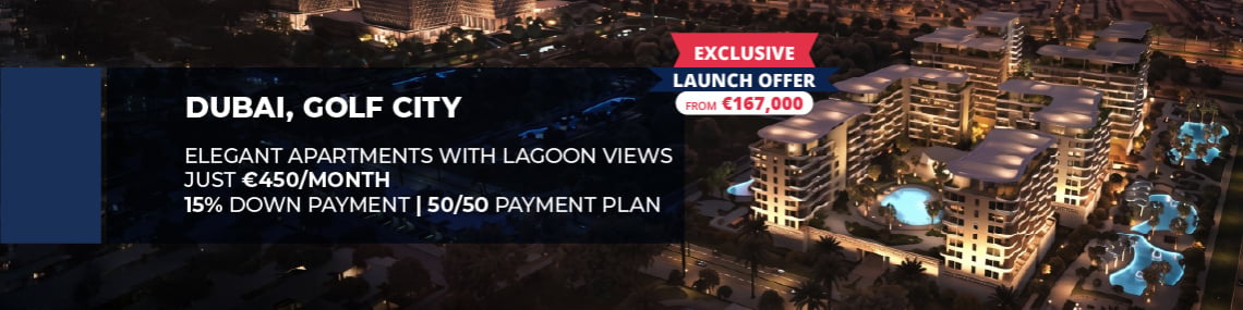 Apartments in a Crystal Lagoon Community in Dubai Golf City