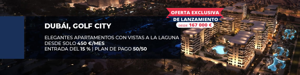 Apartamentos En Comunidad Con Laguna Cristalina En Dubai Golf City