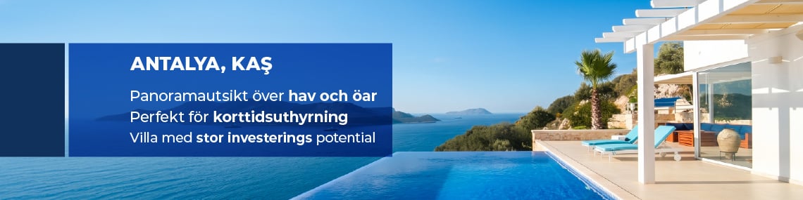 Stor Villa Med Havsutsikt Och Privat Pool I Kaş Antalya