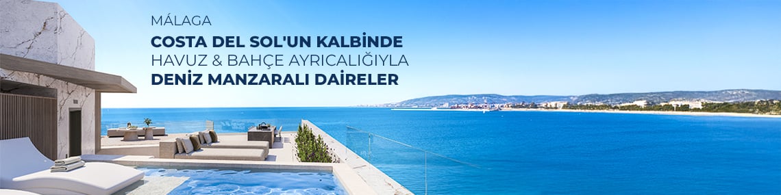 Malaga'da Ayrıcalıklı Bölgedeki Havuzlu Sitede Şık Daireler