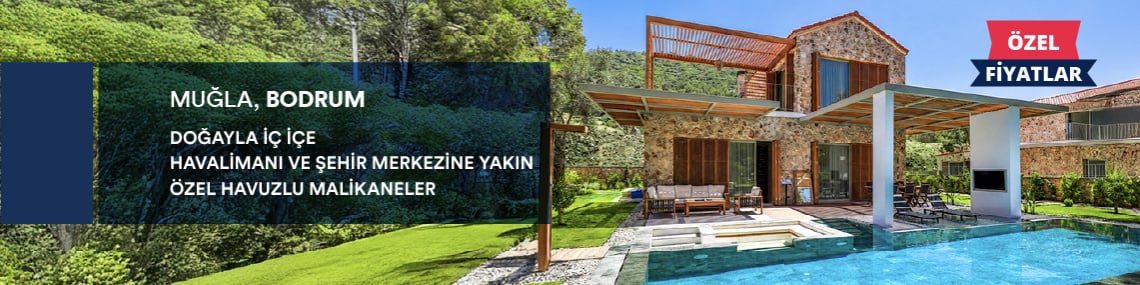 Bodrum Torba'da Doğayla İç İçe Özel Havuzlu Malikaneler
