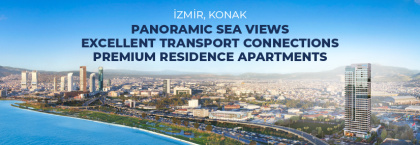 Sea-view Residence Apartments Near the Metro in İzmir Konak