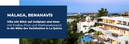 Mittelmeer Und Golfplatzblick Villa Nahe Des Yachthafens Von Benahavís