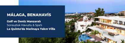 Benahavís’te Marinaya Yakın Golf ve Deniz Manzaralı Villa