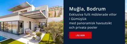 Fristående Villor Med Panoramautsikt Över Havet I Bodrum