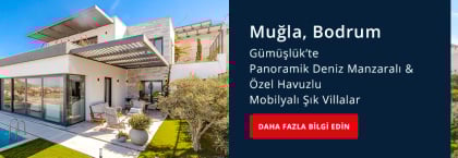 Bodrum Gümüşlük'te Panoramik Deniz Manzaralı Havuzlu Villalar