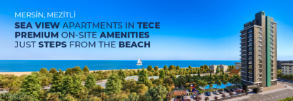 Apartments with Views and Near the Beach in Mersin Tece