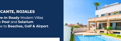 Key-ready Villas with Pool and Solarium in Ciudad Quesada