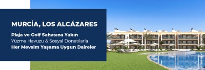 Los Alcázares Murcia’da Golf Sahasına Yakın Şık Daireler