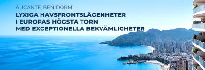 Lyxiga Lägenheter Vid Havet I Europas Högsta Torn I Benidorm