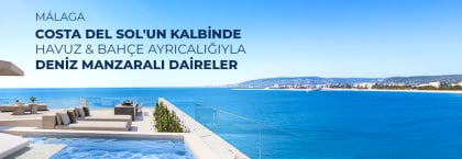 Malaga'da Ayrıcalıklı Bölgedeki Havuzlu Sitede Şık Daireler
