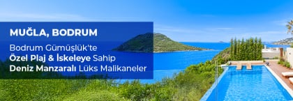 Bodrum Gümüşlük'te Deniz Kenarında Malikaneler
