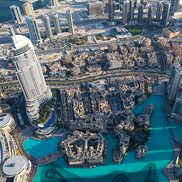 Vue sur la ville de Dubaï Vue sur la ville de Dubaï