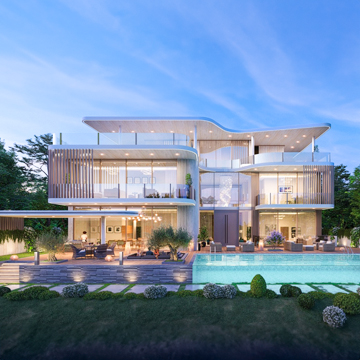 Beautiful villa with infinity pool in Dubai