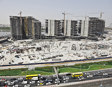 A residential project being constructed in Dubai